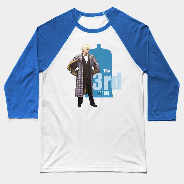 The 3rd Doctor: Jon Pertwee Baseball T-Shirt by Kavatar